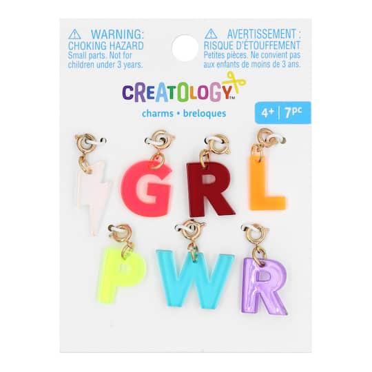 12 Pack: Girl Power Charm Set by Creatology&#x2122;